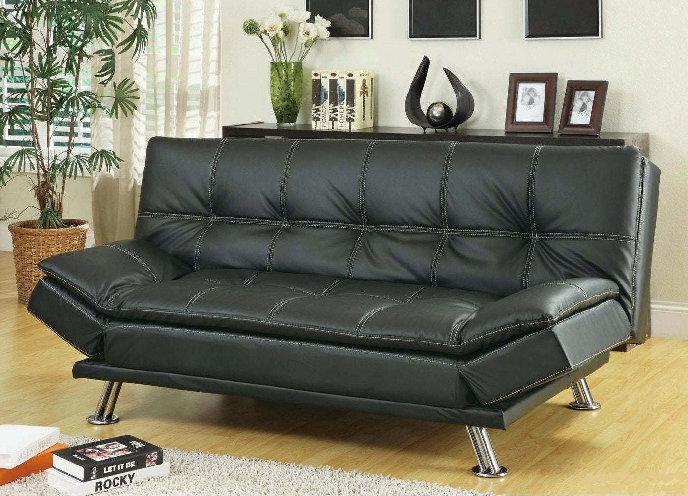 Sofa-Bed Futon with Adjustable Armrests
