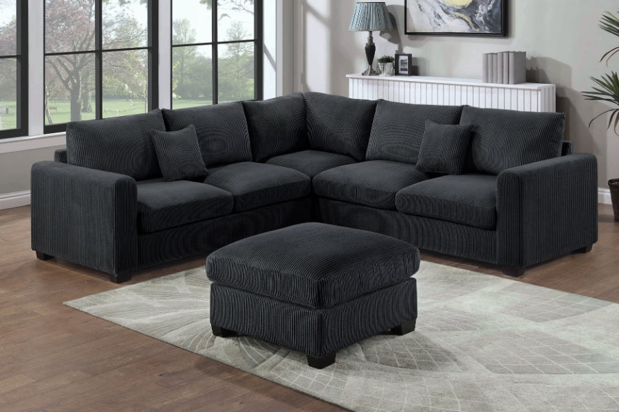Sectional Sofa and Ottoman