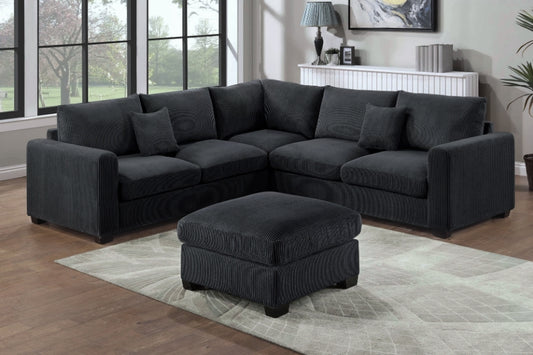 Sectional Sofa and Ottoman