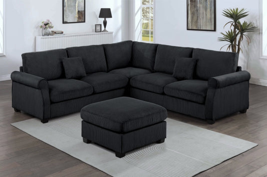 Sectional Sofa and Ottoman