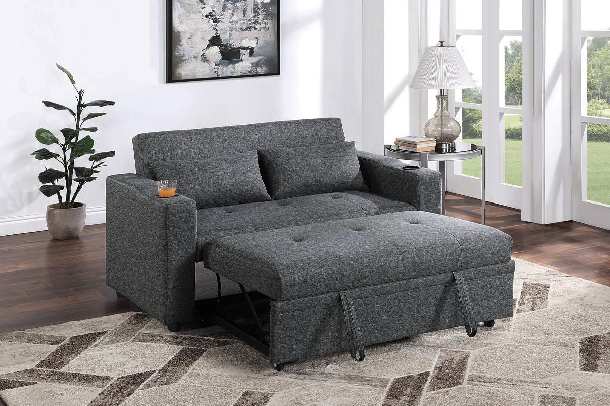 Sofa Loveseat with Pull-Out Sleeper
