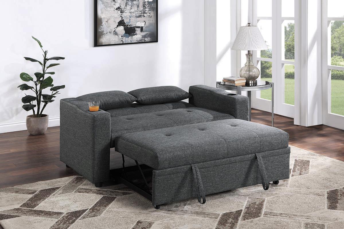 Sofa Loveseat with Pull-Out Sleeper